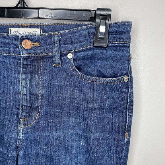 MADEWELL Womens 9" High-Rise Skinny Jeans Cotton Stretch Distressed B7131 Sz 28 - Picture 4 of 8